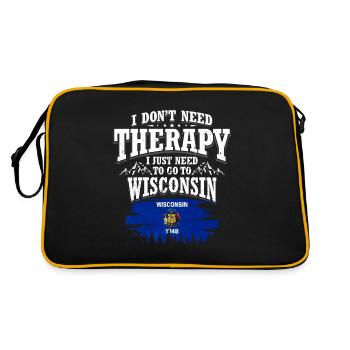 Wisconsin - Sac Retro - noir/or - Dos