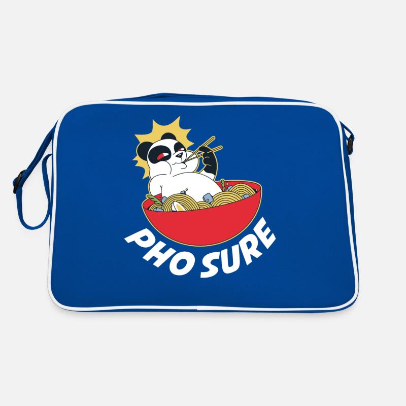 Pho Sure Panda Pandabär Geschenk Retro Tasche