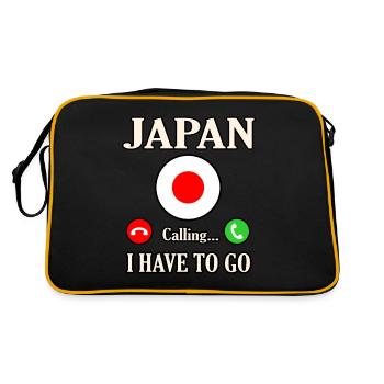 Japon - Sac Retro - noir/or - Dos