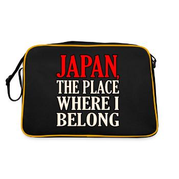 Japon - Sac Retro - noir/or - Dos
