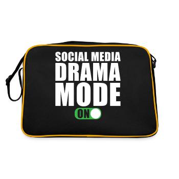 Social Media Mode On - Retro Bag - black/gold - Back