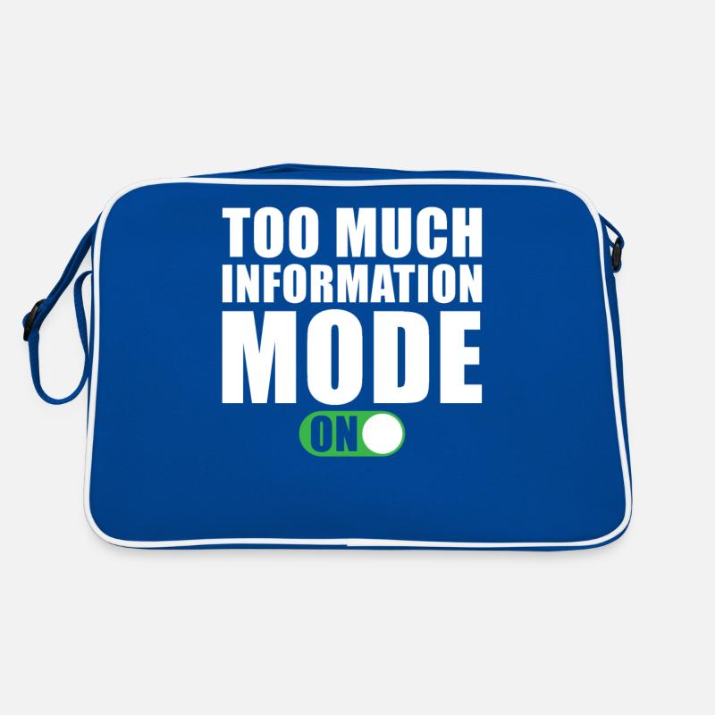 Zu Viele Informationen Modus Ein Retro Tasche