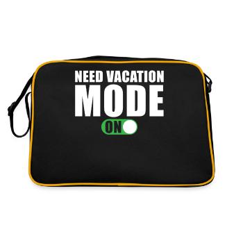 Besoin de mode Vacances Un temps pour les vacances - Sac Retro - noir/or - Dos