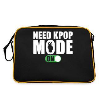 Need Kpop Mode - Retro Bag - black/gold - Back
