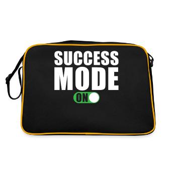 Success Motivation Quote Success Mode On - Retro Bag - black/gold - Back