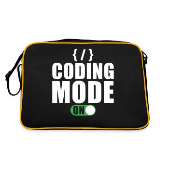 Cadeau de programmeur développeur codeur - Sac Retro - noir/or - Dos