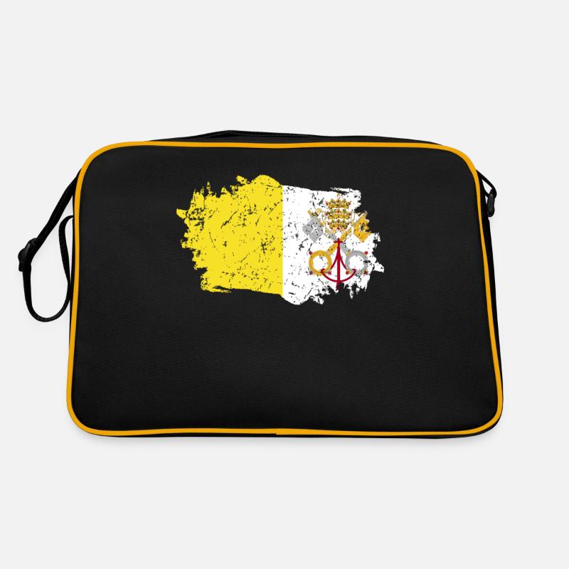 Drapeau de la Cité du Vatican Grunge Drapeau de la Cité du Vatican Sac Retro