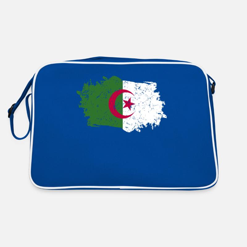 Drapeau algérien Grunge Drapeau algérien Sac Retro