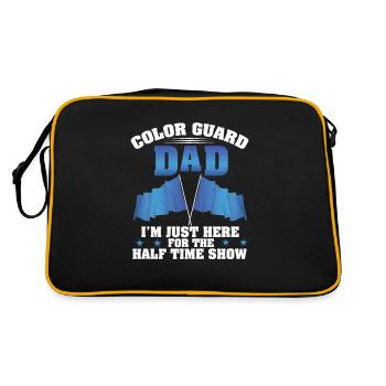 Color Guard Dad Funny Color Guard Corps de drapeau - Sac Retro - noir/or - Dos