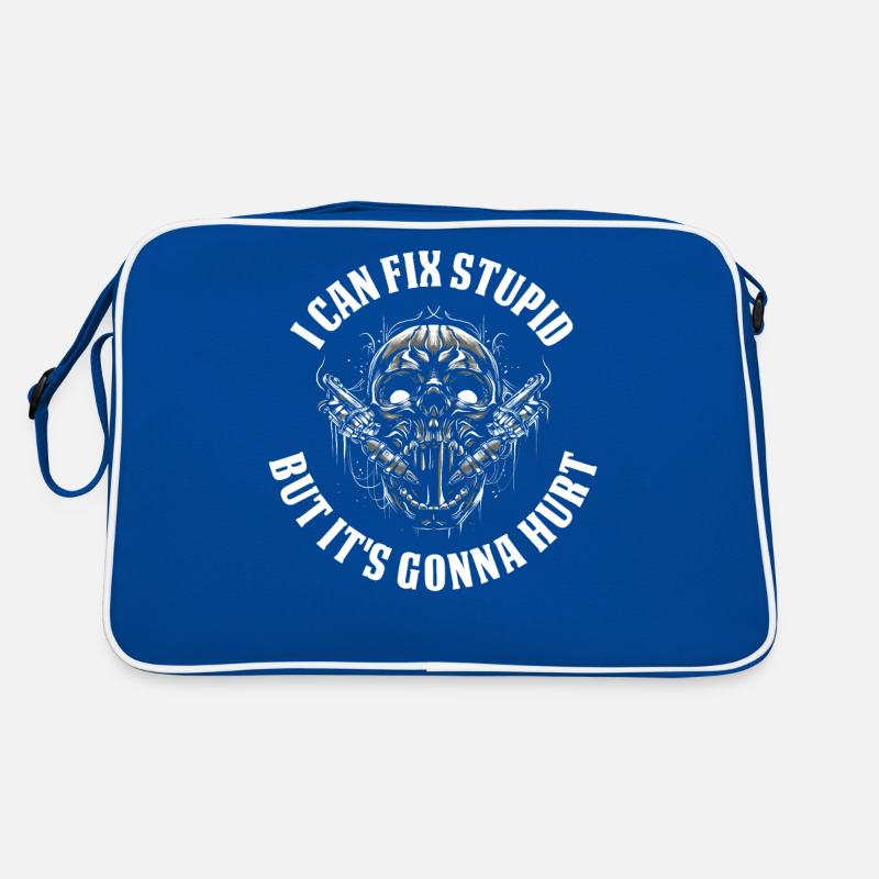 I Can Fix Stupid Tätowierung Geschenk Retro Tasche