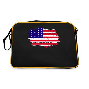 Bikini Atoll Flag Grunge Bikini Atoll Flag - Sac Retro - noir/or - Dos