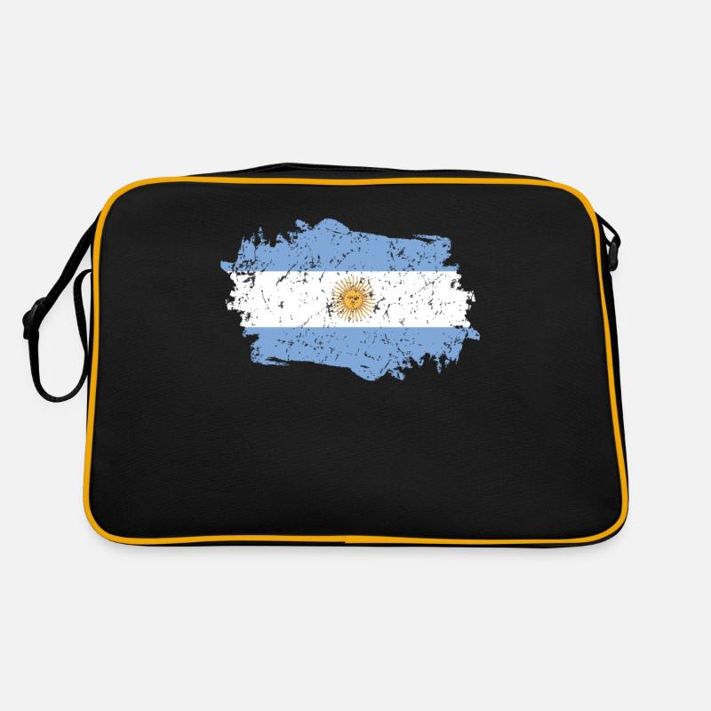 Drapeau argentin Grunge Drapeau argentin Sac Retro