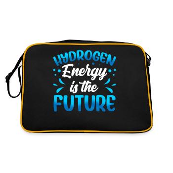 Energy from hydrogen is the future Hydrogen - Retro Bag - black/gold - Back