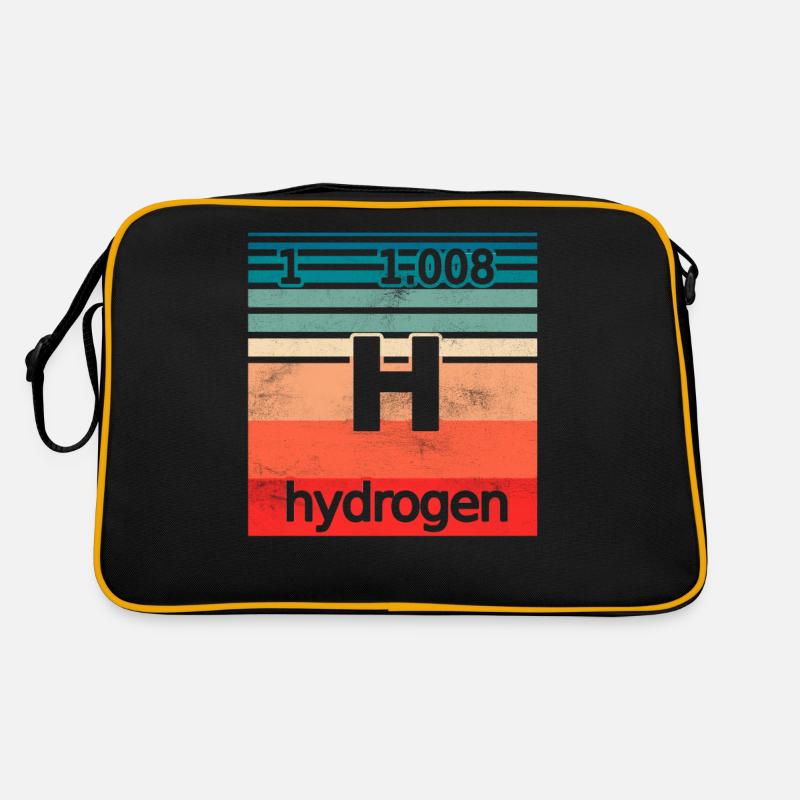 Wasserstoff Hydrogen Element Energie Retro Tasche