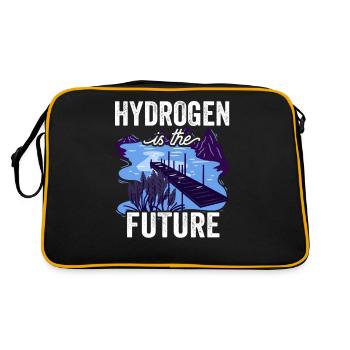Hydrogen is the future Element hydrogen - Retro Bag - black/gold - Back