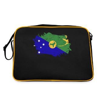 Drapeau de l’île Christmas - Sac Retro - noir/or - Dos