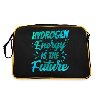 Energy from hydrogen is the future Hydrogen - Retro Bag - black/gold - Back
