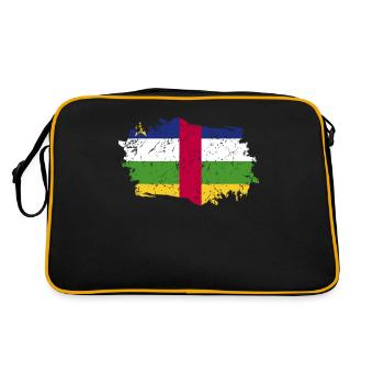 Central African Republic Flag - Retro Bag - black/gold - Back