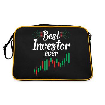 Meilleur investisseur jamais investi Investisseurs - Sac Retro - noir/or - Dos