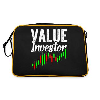 Value Investor Financier Invest Investors - Retro Bag - black/gold - Back