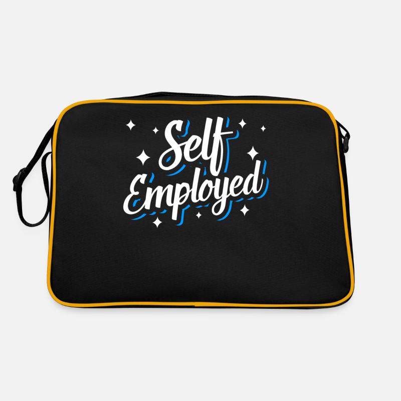 Selbstständig Freelancer Freiberufler Retro Tasche