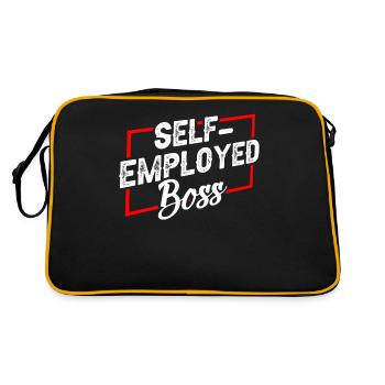 Self-employed boss Freelancer Self-employed - Retro Bag - black/gold - Back