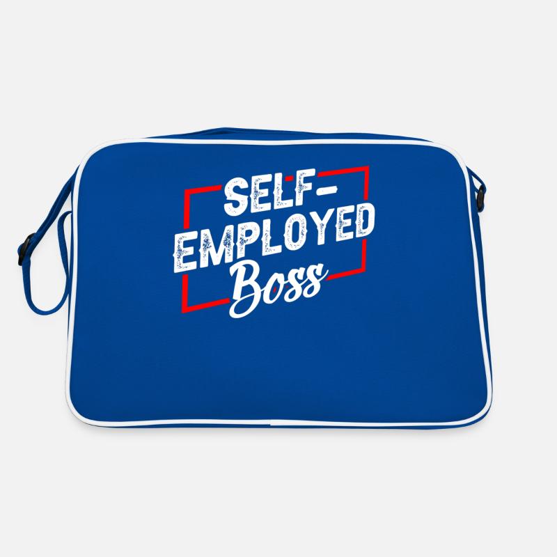 Selbständiger Chef Freelancer Selbstständig Retro Tasche
