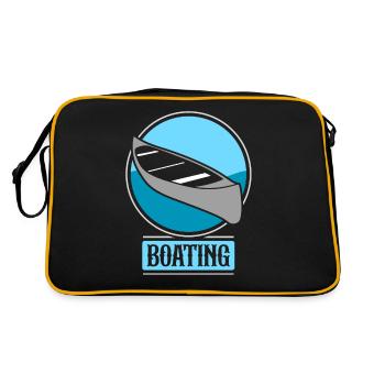 Yacht de navigation Voilier Bateau Bateau - Sac Retro - noir/or - Dos
