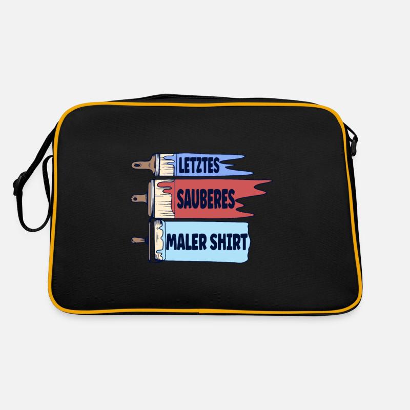 Letztes sauberes Maler - Retro Tasche - Schwarz/Gold