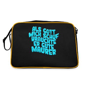 Maurer - Retro Tasche - Schwarz/Gold - Hinten