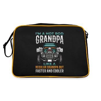 I'm a normal grandpa, but faster and - Retro Bag - black/gold - Back