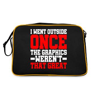 Je suis sorti une fois, les graphismes n’étaient pas géniaux 2 - Sac Retro - noir/or - Dos