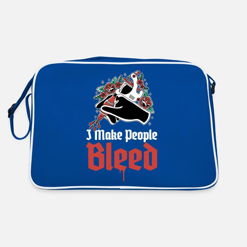 I Make People Bleed Tattoo Gift Retro Bag