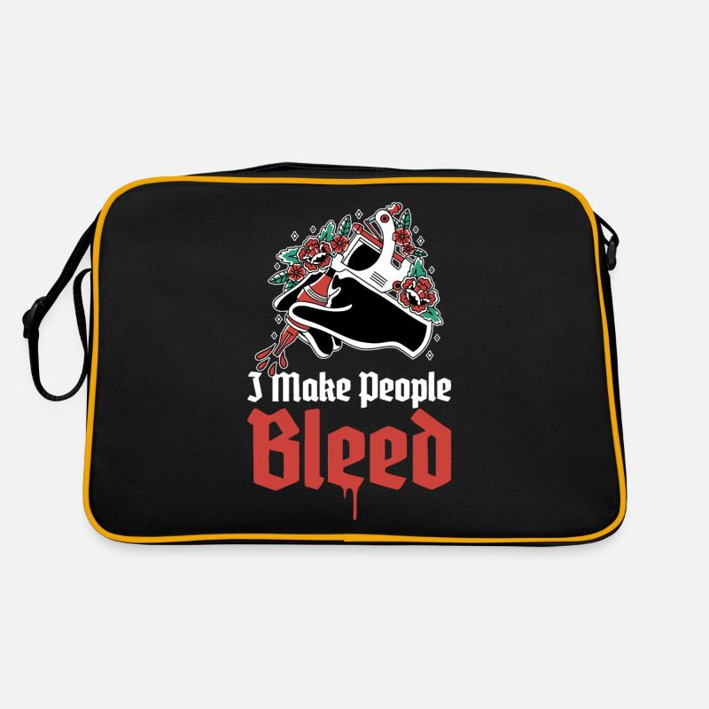 I Make People Bleed Tattoo Gift Retro Bag
