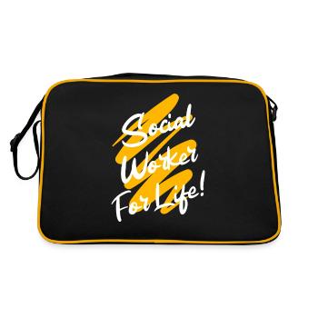 Travail social - Sac Retro - noir/or - Dos