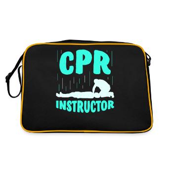 Responsable de cours de secourisme Enseignant Mesures immédiates - Sac Retro - noir/or - Dos