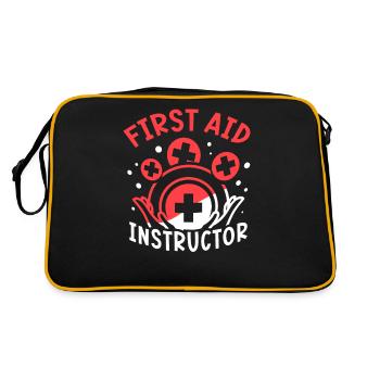 Instructeur pour le cours de secourisme Formateur d’enseignants - Sac Retro - noir/or - Dos