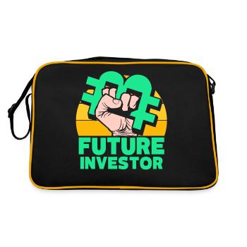 Futur Investisseur Bitcoin Investisseur Investir - Sac Retro - noir/or - Dos