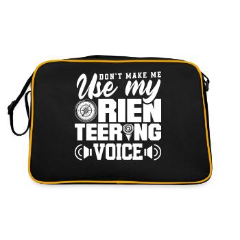 Course d’orientation ne me fait pas utiliser mon - Sac Retro - noir/or - Dos