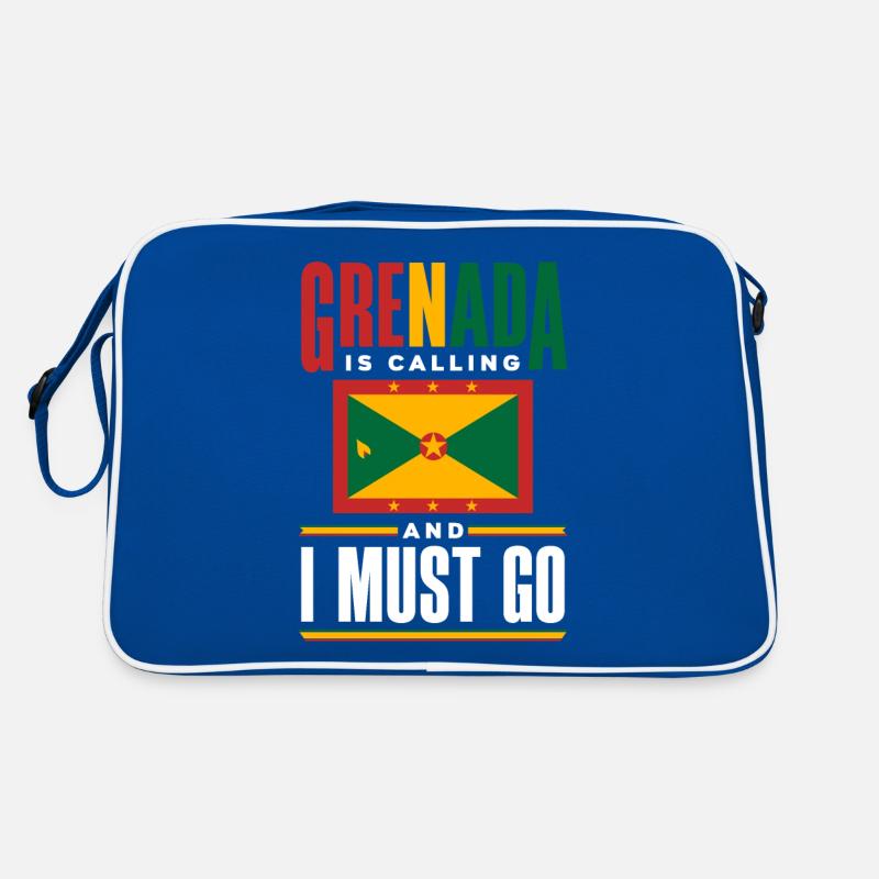 Grenade Grenade Grenade Drapeau Grenadien Grenade Est Sac Retro