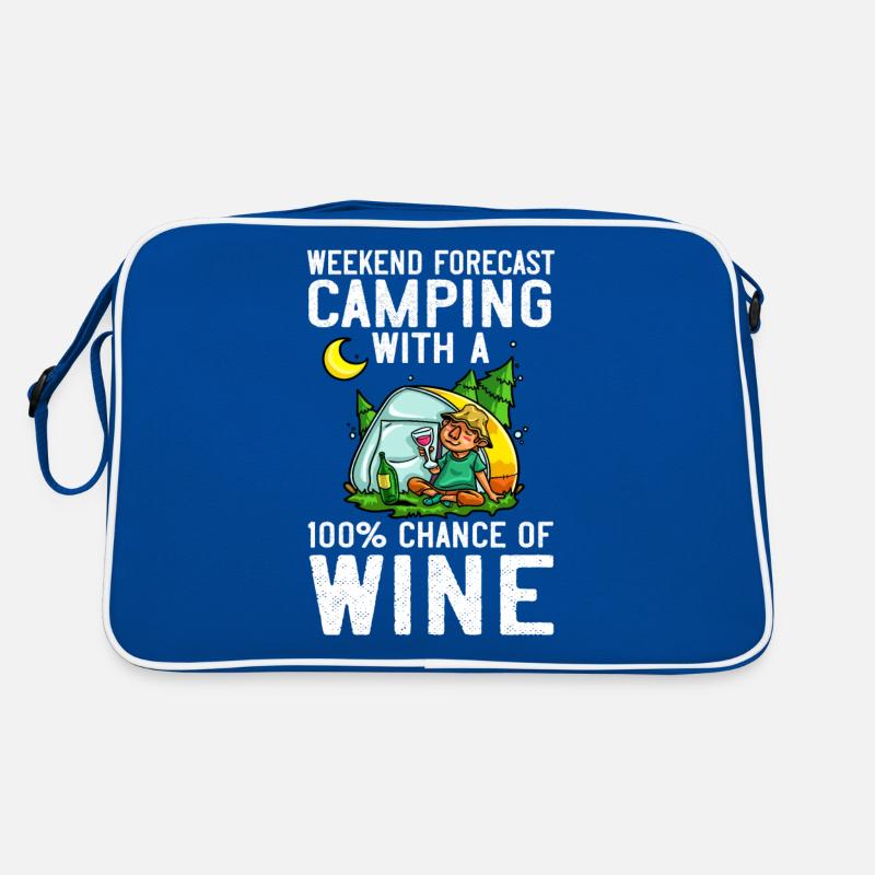 Camping Wein Trinker Anfänger Camper Wandern Retro Tasche