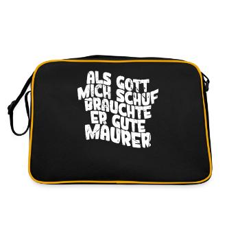 Maurer - Retro Tasche - Schwarz/Gold - Hinten