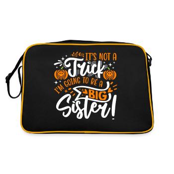 Big Sister Pumpkin Halloween Pregnancy - Sac Retro - noir/or - Dos