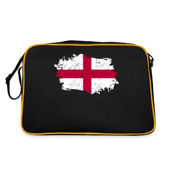 Angleterre Drapeau Grunge Angleterre Drapeau - Sac Retro - noir/or - Dos