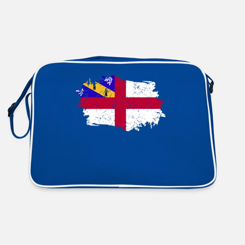 Drapeau Herm Grunge Drapeau Herm Sac Retro