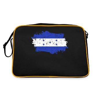 Drapeau du Honduras Grunge Drapeau du Honduras - Sac Retro - noir/or - Dos