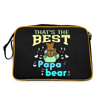 C’est le meilleur papa que papa ait jamais aimé - Sac Retro - noir/or - Dos