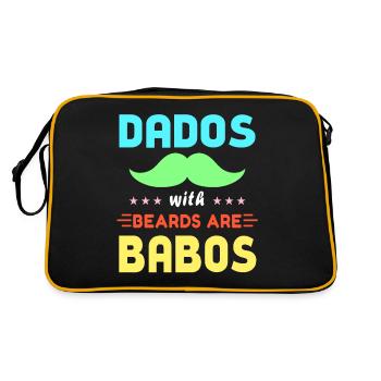 Muchas Grande Pa Daddy Oldie Dados avec barbe sont - Sac Retro - noir/or - Dos