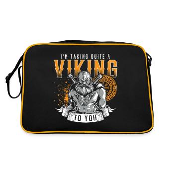 Conception de la mythologie viking nordique pour les guerriers vikings - Sac Retro - noir/or - Dos