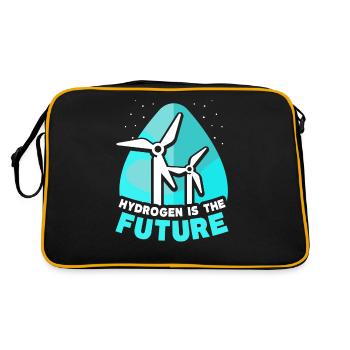 Hydrogen is the future Element hydrogen - Retro Bag - black/gold - Back